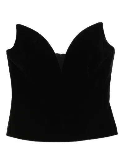 Roland Mouret Sweetheart-neck Top In Black