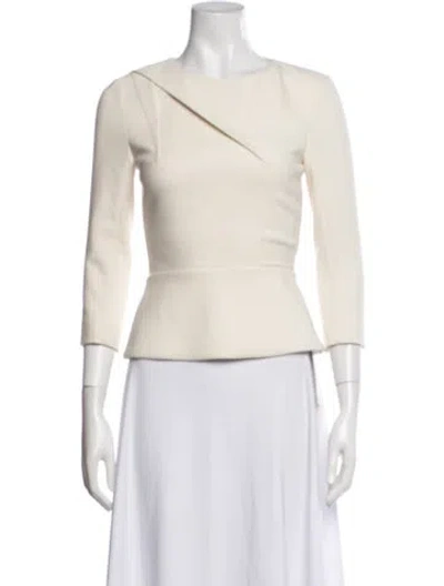 Pre-owned Roland Mouret Top In Neutral