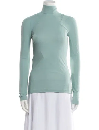 Pre-owned Roland Mouret Turtleneck Long Sleeve Sweatshirt In Blue