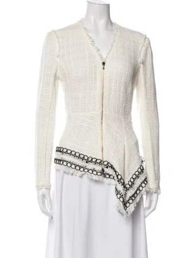 Pre-owned Roland Mouret Tweed Pattern Jacket W/ Tags In Neutrals