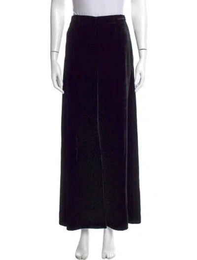 Pre-owned Roland Mouret Velvet Wide Leg Pants In Black
