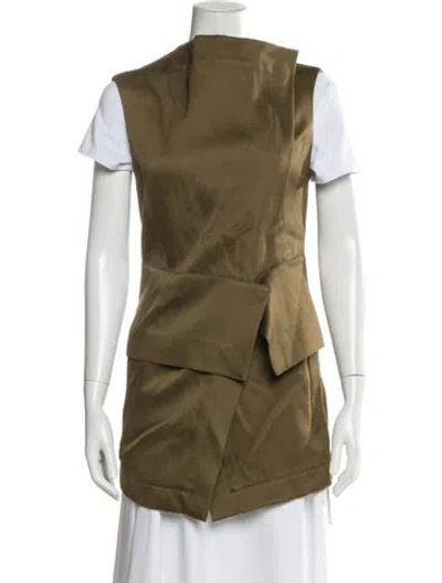 Pre-owned Roland Mouret Vest In Brown