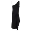 Roland Mouret Vestido Rivoli Midi Dress In Black Viscose In Black