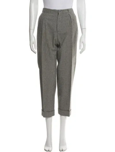 Pre-owned Roland Mouret Virgin Wool Straight Leg Pants In Gray