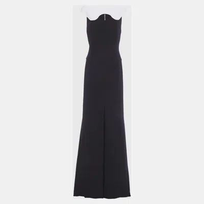 Pre-owned Roland Mouret Viscose Gown 10 In Black