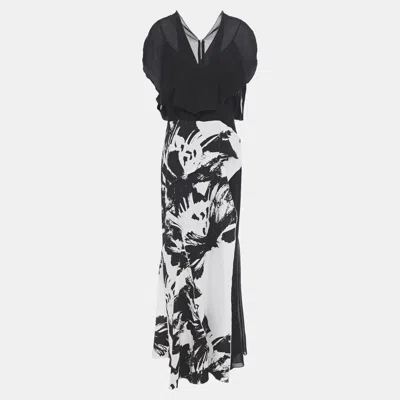 Pre-owned Roland Mouret Viscose Maxi Dress 8 In Black