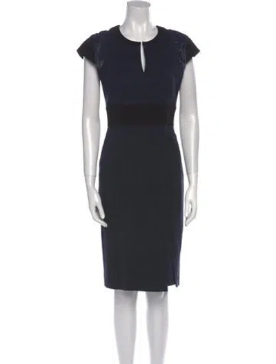 Pre-owned Roland Mouret V-neck Knee-length Dress