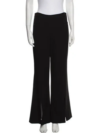 Pre-owned Roland Mouret Wide Leg Pants In Black