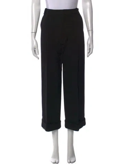 Pre-owned Roland Mouret Wide Leg Pants In Black