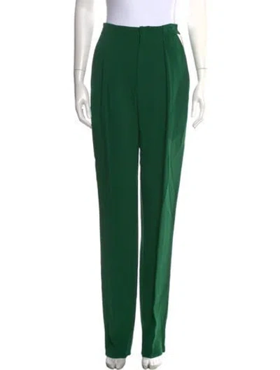 Pre-owned Roland Mouret Wide Leg Pants In Green