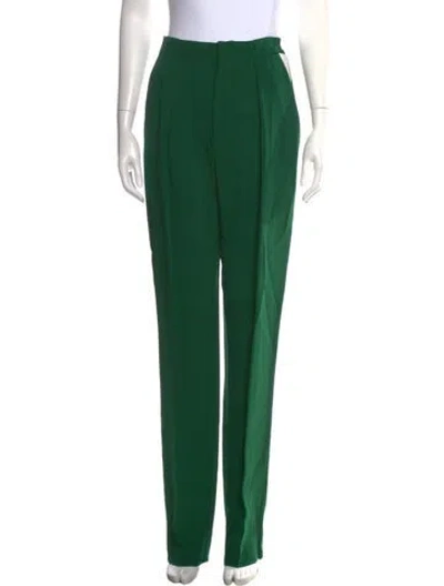 Pre-owned Roland Mouret Wide Leg Pants In Green