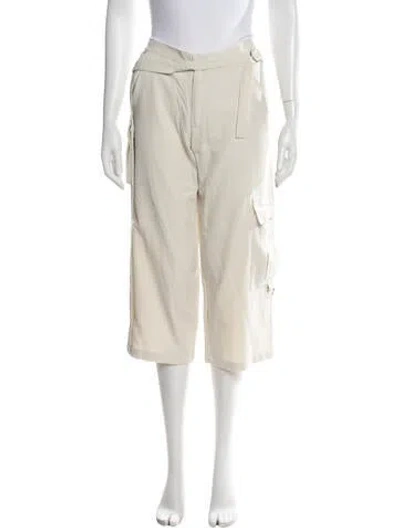 Pre-owned Roland Mouret Wide Leg Pants In Neutrals