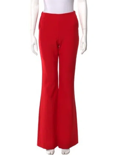 Pre-owned Roland Mouret Wide Leg Pants In Red