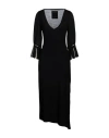 Roland Mouret Woman Maxi Dress Black Size Xs Wool, Silk, Polyester In Black