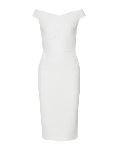 Roland Mouret Midi Dresses In White