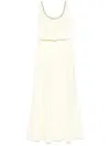 Roland Mouret Women Embellished Heavy Cady Midi Dress In Neutral