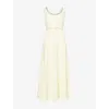 Roland Mouret Women Embellished Heavy Cady Midi Dress In Yellow