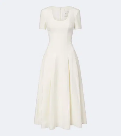 Roland Mouret Wool And Silk Cocktail Dress In Neutral