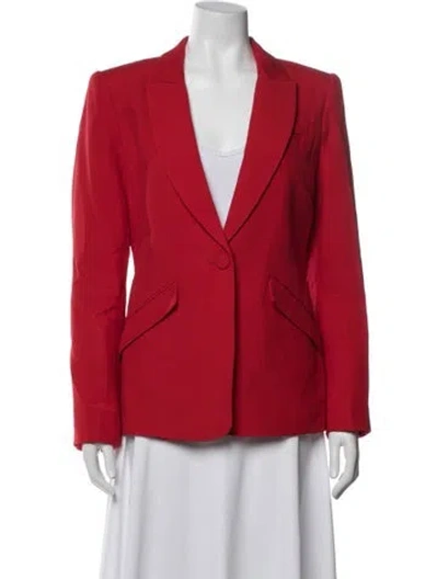 Pre-owned Roland Mouret Wool Blazer In Red