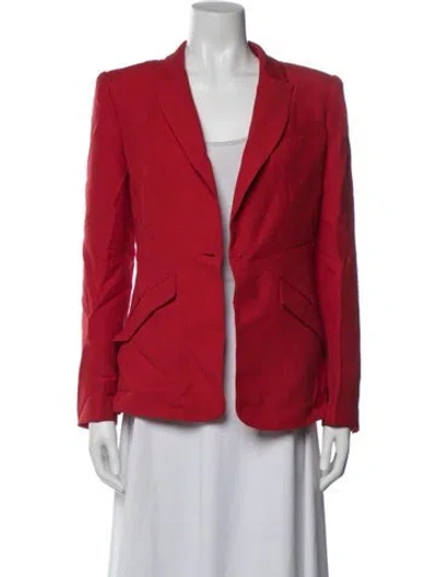 Pre-owned Roland Mouret Wool Blazer In Red