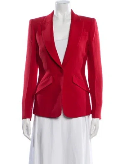 Pre-owned Roland Mouret Wool Blazer W/ Tags In Red