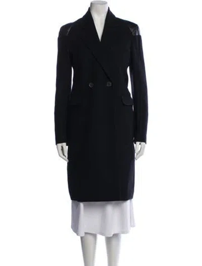 Pre-owned Roland Mouret Wool Coat In Blue