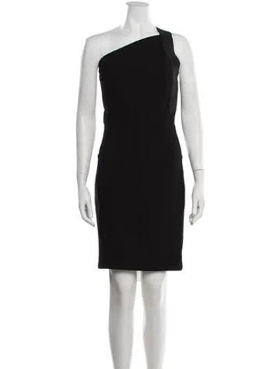 Pre-owned Roland Mouret Wool Knee-length Dress In Black