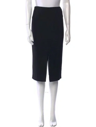 Pre-owned Roland Mouret Wool Knee-length Skirt In Black