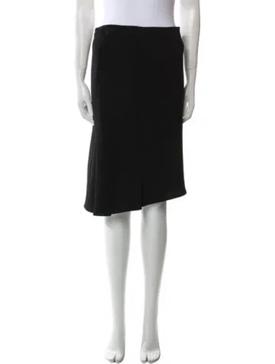 Pre-owned Roland Mouret Wool Knee-length Skirt In Black
