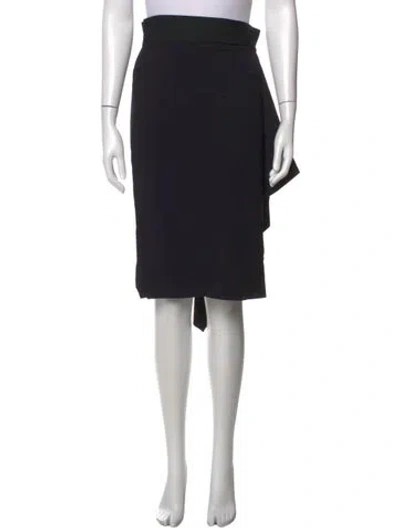 Pre-owned Roland Mouret Wool Knee-length Skirt In Black
