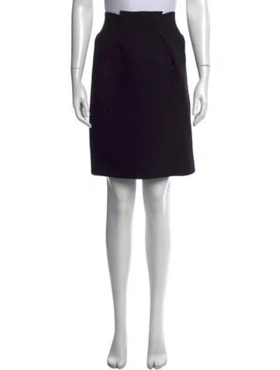 Pre-owned Roland Mouret Wool Knee-length Skirt In Black