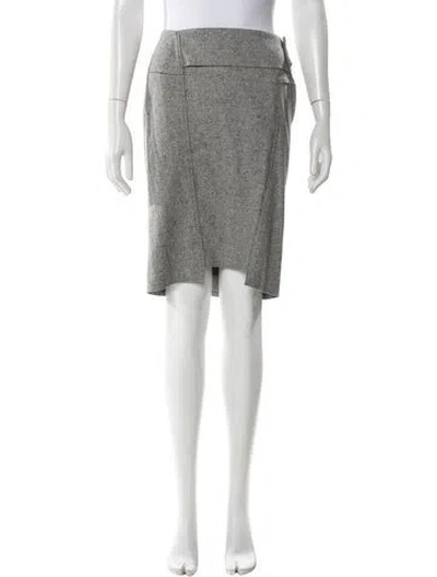 Pre-owned Roland Mouret Wool Knee-length Skirt In Gray