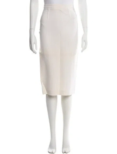 Pre-owned Roland Mouret Wool Knee-length Skirt In Neutral