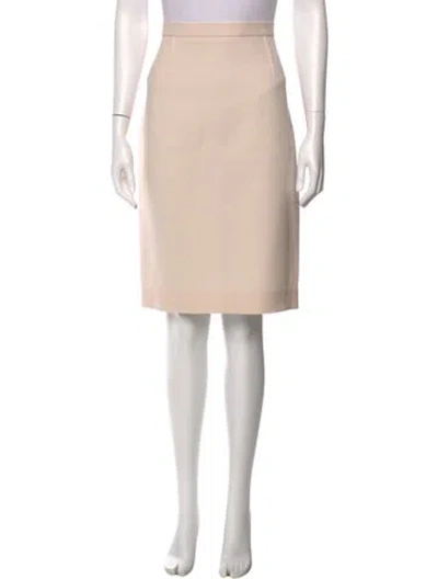 Pre-owned Roland Mouret Wool Knee-length Skirt In Neutral