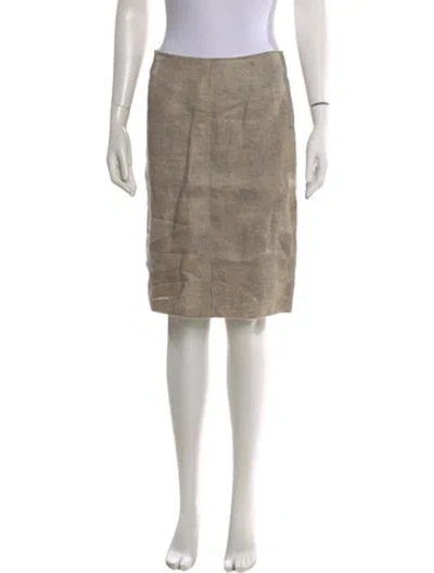 Pre-owned Roland Mouret Wool Knee-length Skirt In Neutral