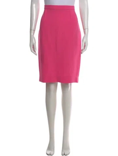 Pre-owned Roland Mouret Wool Knee-length Skirt In Pink
