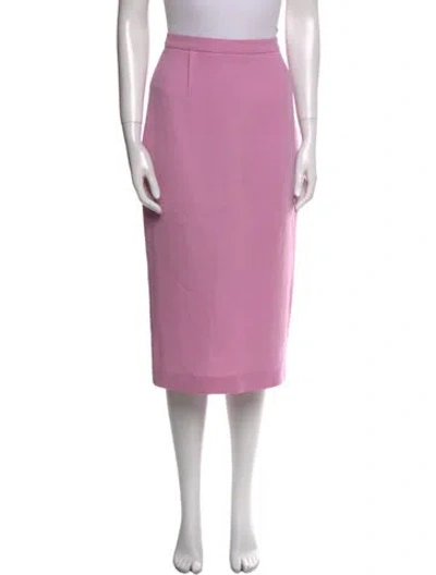 Pre-owned Roland Mouret Wool Knee-length Skirt In Purple
