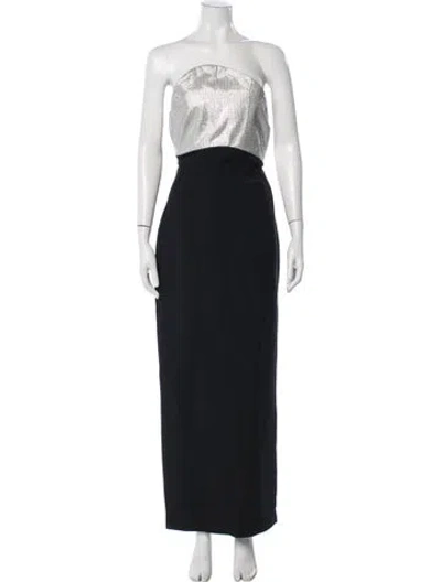 Pre-owned Roland Mouret Wool Long Dress In Black