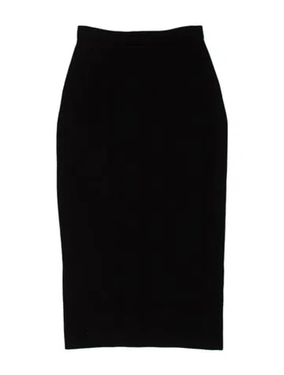 Pre-owned Roland Mouret Wool Midi Length Skirt In Black