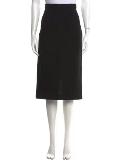 Pre-owned Roland Mouret Wool Midi Length Skirt In Black