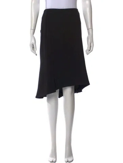 Pre-owned Roland Mouret Wool Midi Length Skirt In Black