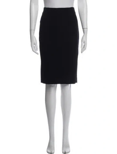 Pre-owned Roland Mouret Wool Midi Length Skirt In Black