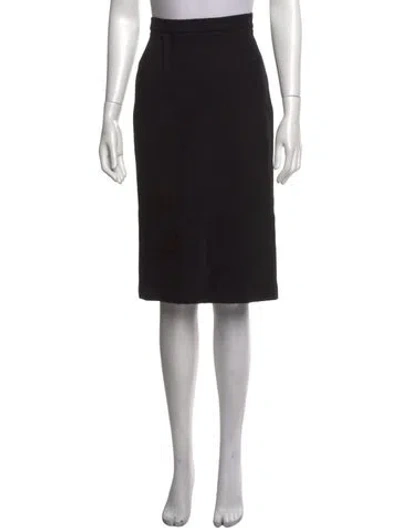 Pre-owned Roland Mouret Wool Midi Length Skirt In Black