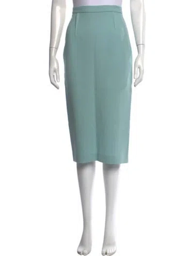 Pre-owned Roland Mouret Wool Midi Length Skirt In Blue
