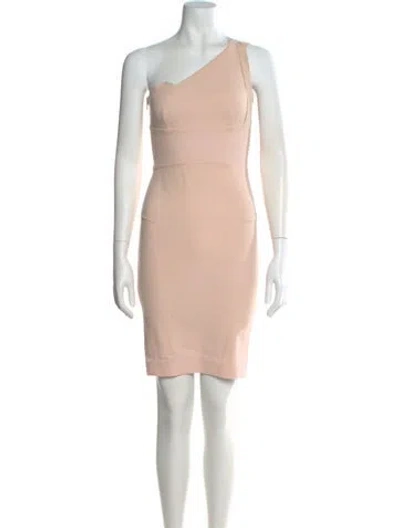 Pre-owned Roland Mouret Wool Mini Dress In Pink
