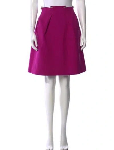 Pre-owned Roland Mouret Wool Mini Skirt In Purple