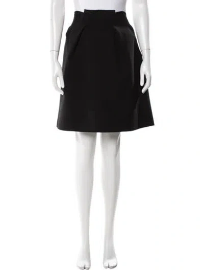 Pre-owned Roland Mouret Wool Mini Skirt W/ Tags In Black
