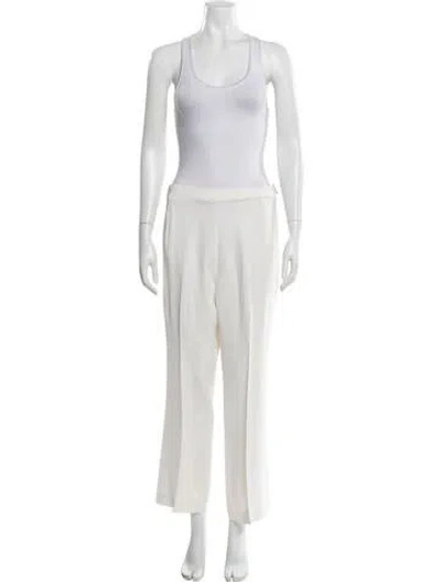 Pre-owned Roland Mouret Wool Pantsuit In Neutrals