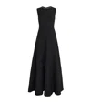 Roland Mouret Wool-silk Embellished Gown In Black