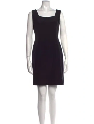 Pre-owned Roland Nivelais Silk Knee-length Dress In Black